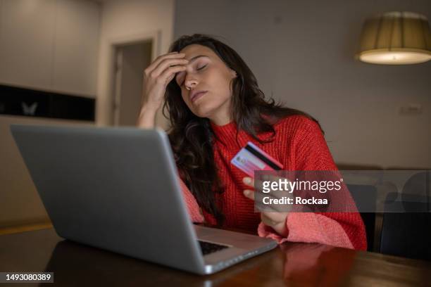young woman enjoys online shopping