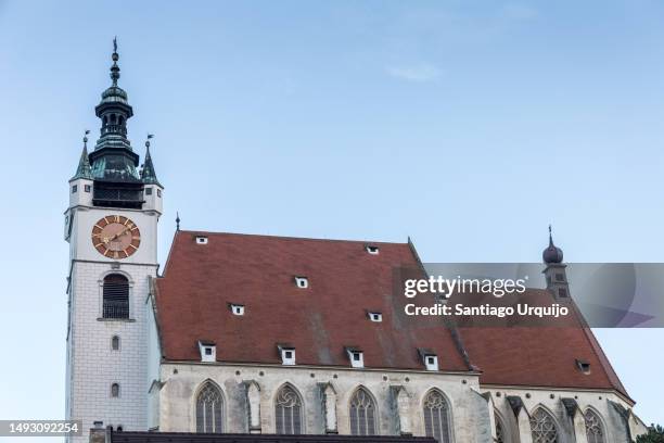 piarist church in city of krems - krems austria stock pictures, royalty-free photos & images