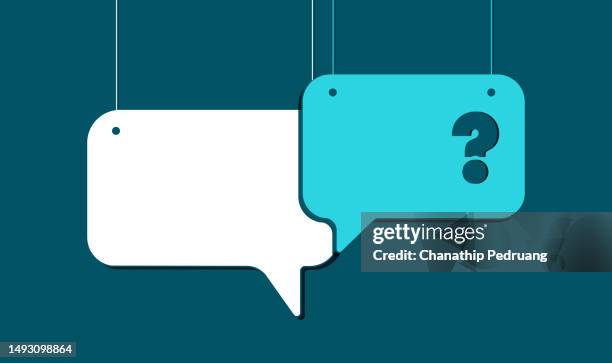 stockillustraties, clipart, cartoons en iconen met question mark on speech bubble stock illustrationspeech bubble, background, question mark - logopedie