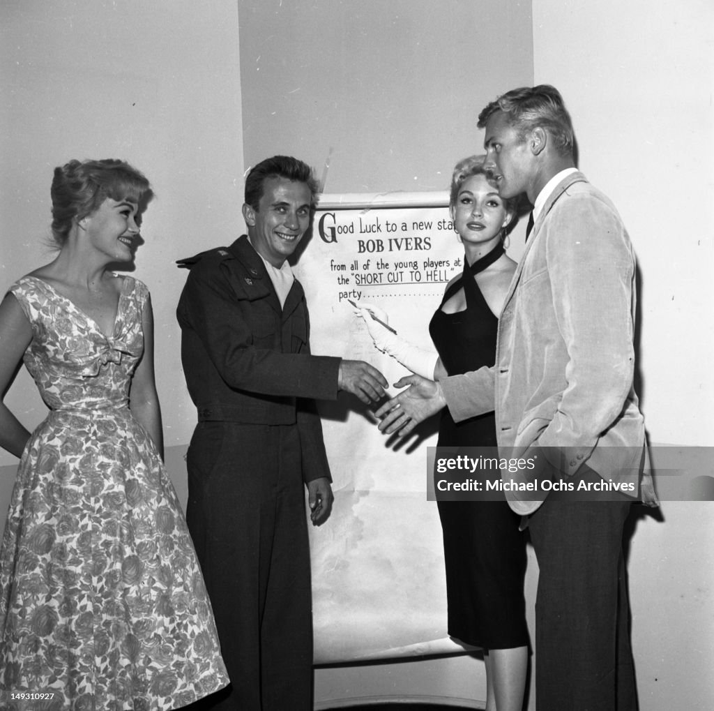 Kipp Hamilton, Robert Ivers, Venetia Stevenson, Tab Hunter and other ...