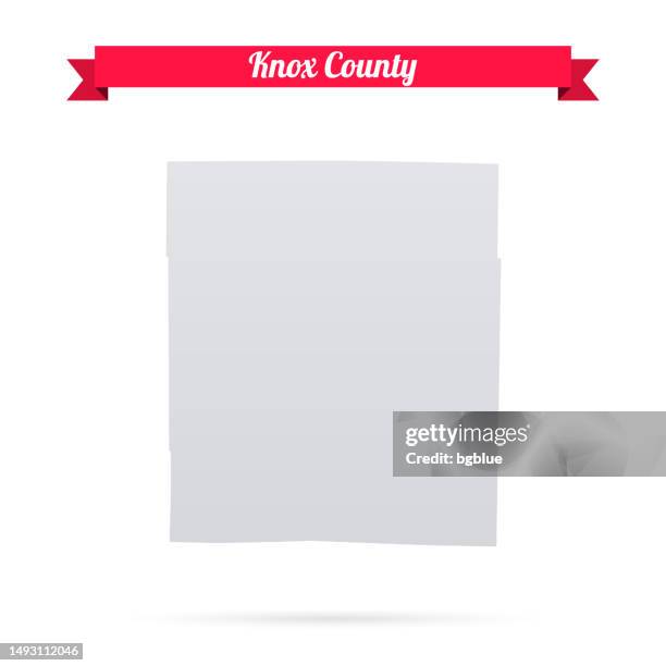 knox county, missouri. map on white background with red banner - edina minnesota stock illustrations
