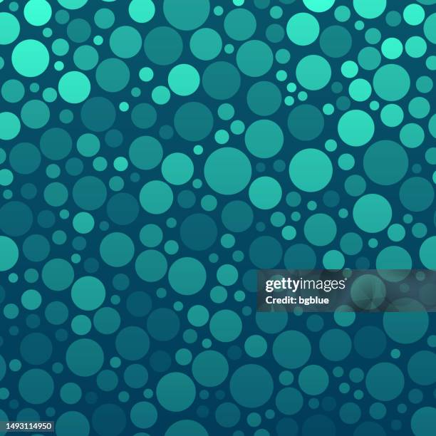 abstract geometric background with green gradient circles - turquoise colored stock illustrations