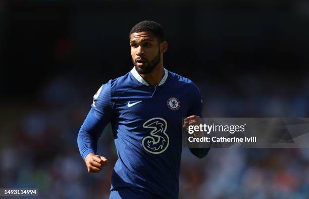 Ruben Loftus-Cheek of Chelsea during the Premier League match between Manchester City and Chelsea FC at Etihad Stadium on May 21, 2023 in Manchester,...