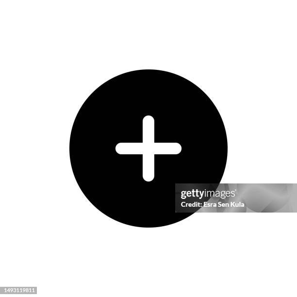 bildbanksillustrationer, clip art samt tecknat material och ikoner med add solid icon. design is suitable for web page, mobile app, ui, ux and gui design. - plustecken