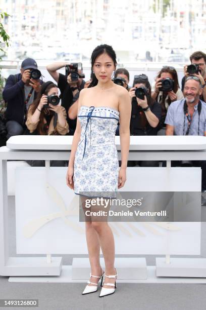 Kim Seo-Hyung attends the "Hwa-Ran " photocall at the 76th annual Cannes film festival at Palais des Festivals on May 25, 2023 in Cannes, France.