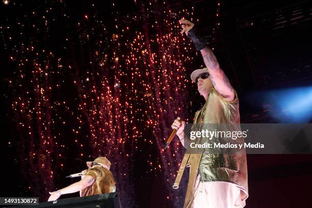 Wisin of Wisin & Yandel performs during a concert at Foro Sol on May 24, 2023 in Mexico City, Mexico.