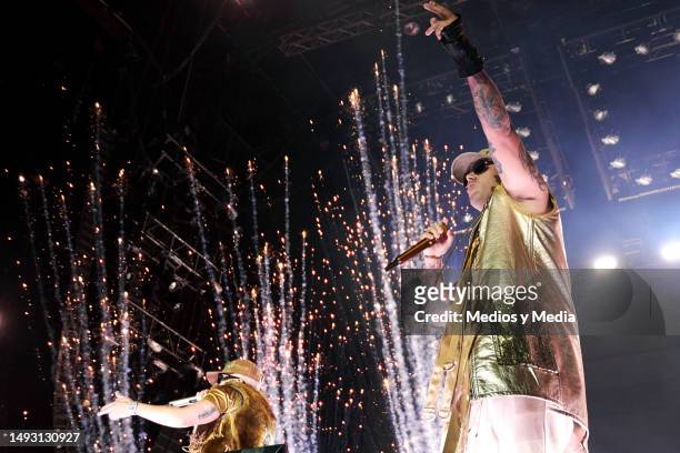 Wisin of Wisin & Yandel performs during a concert at Foro Sol on May 24, 2023 in Mexico City, Mexico.