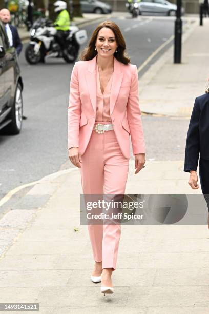 Catherine, Princess of Wales visits the Foundling Museum on May 25, 2023 in London, England. The Princess of Wales is carrying out engagements in...