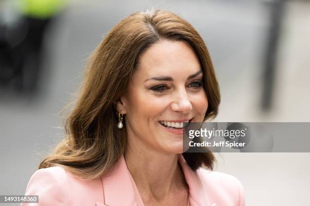 Catherine, Princess of Wales visits the Foundling Museum on May 25, 2023 in London, England. The Princess of Wales is carrying out engagements in...
