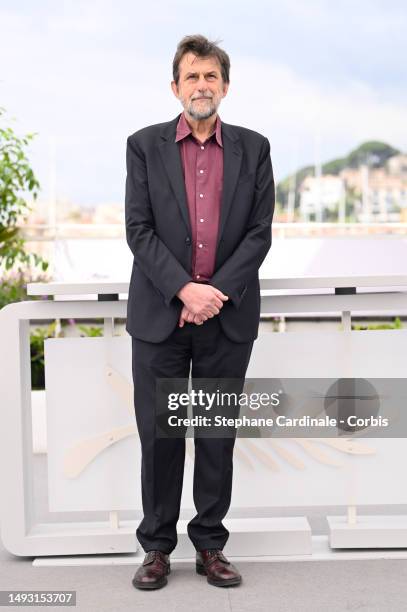 Nanni Moretti attends the "Il Sol Dell'avvenire " photocall at the 76th annual Cannes film festival at Palais des Festivals on May 25, 2023 in...