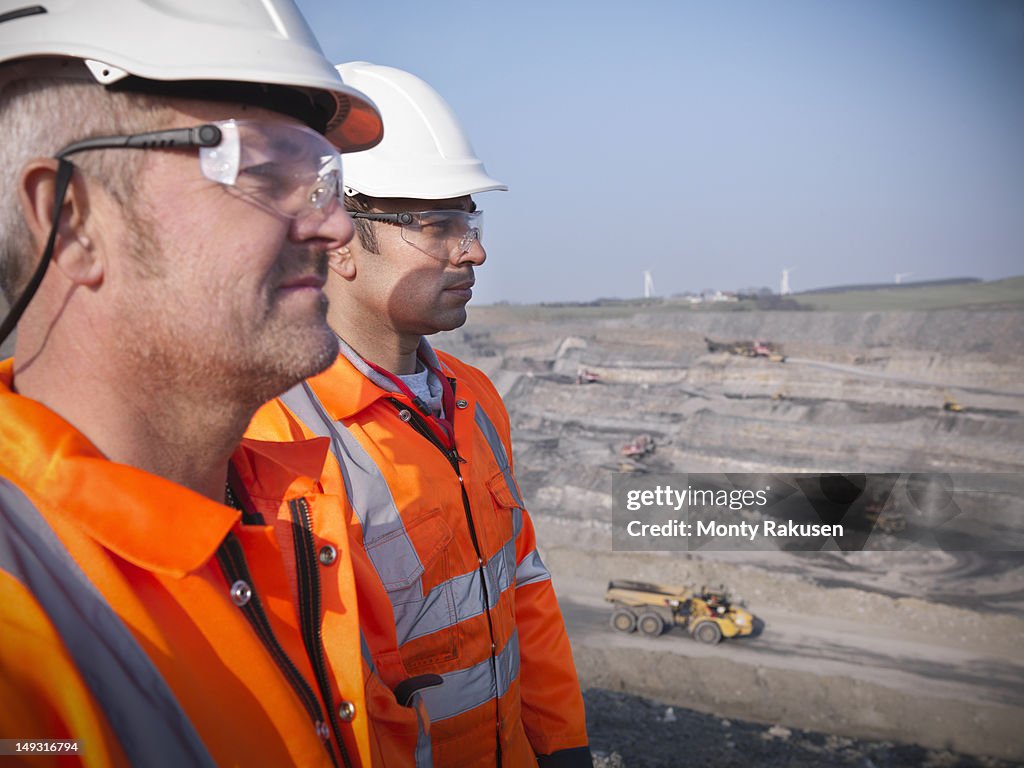 Profile of miners in opencast coalmine