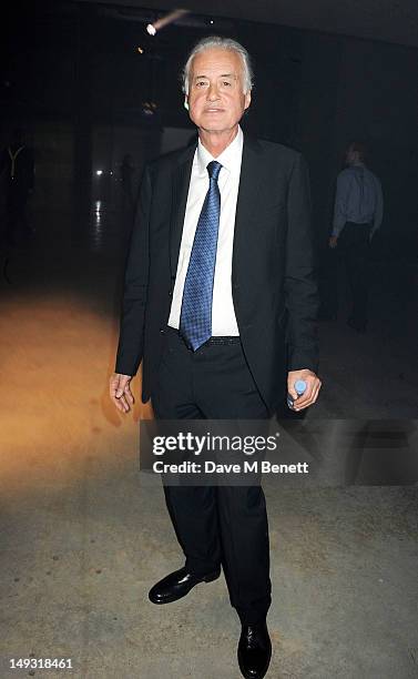 Jimmy Page attends the Warner Music Group Pre-Olympics Party in the Southern Tanks Gallery at the Tate Modern on July 26, 2012 in London, England