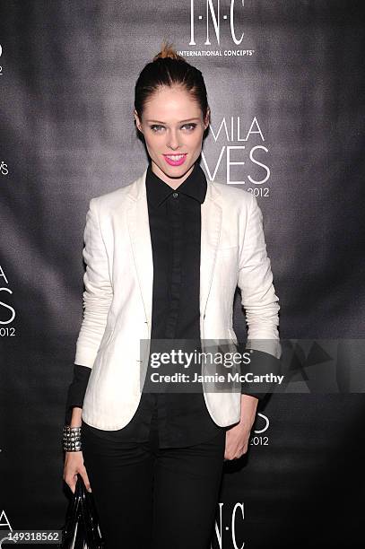 Coco Rocha attends INC International Concepts Unveils Camila Alves As Brand Ambassador on July 26, 2012 in New York City.