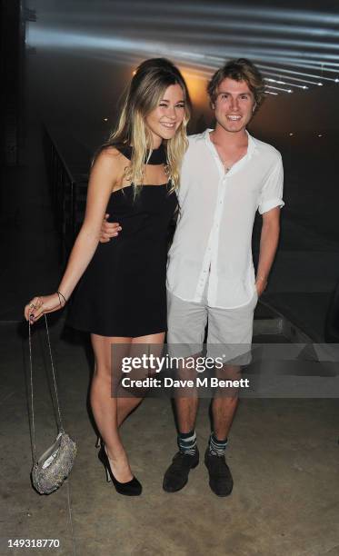 Jazzy de Lisser arrives at the Warner Music Group Pre-Olympics Party in the Southern Tanks Gallery at the Tate Modern on July 26, 2012 in London,...