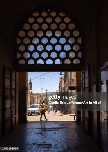 Covered market built during the italian colonial era, Central Region, Asmara, Eritrea on May 12, 2023 in Asmara, Eritrea.