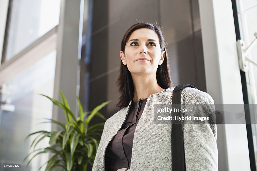 Smiling businesswoman