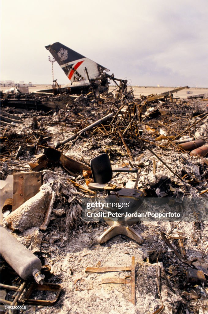 Wreckage of British Airways Flight 149
