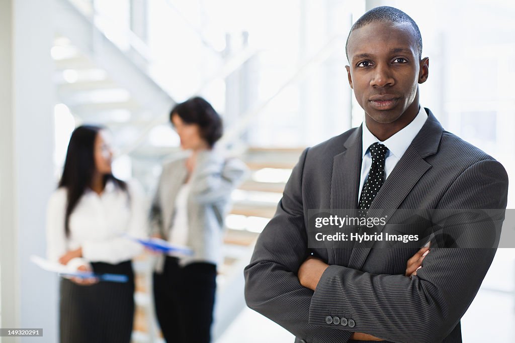 Businessman standing in office