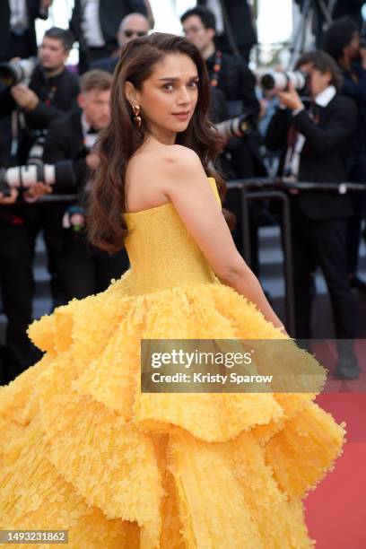 Aditi Rao Hydari attends the "L'Ete Dernier " red carpet during the 76th annual Cannes film festival at Palais des Festivals on May 25, 2023 in...