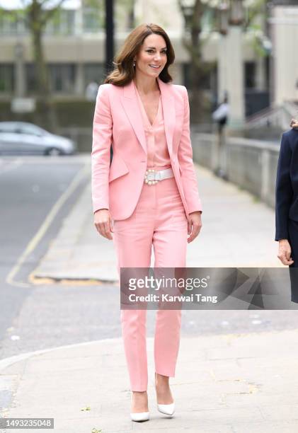 Catherine, Princess of Wales visits The Foundling Museum on May 25, 2023 in London, England. The Princess of Wales is carrying out engagements in...