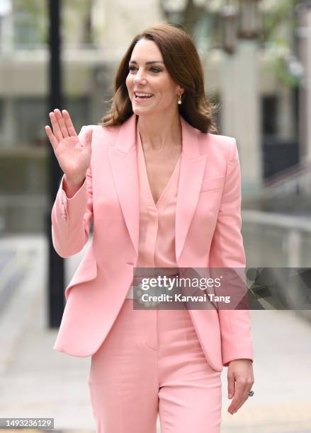 Catherine, Princess of Wales visits The Foundling Museum on May 25, 2023 in London, England. The Princess of Wales is carrying out engagements in...