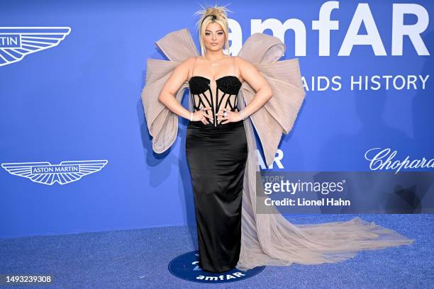 Bebe Rexha attends the amfAR Cannes Gala 2023 Sponsored by Aston Martin at Hotel du Cap-Eden-Roc on May 25, 2023 in Cap d'Antibes, France.