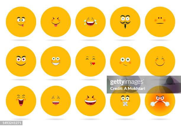 obese emoticon. - different body types stock illustrations
