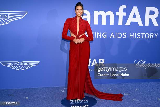 April Love Geary attends the amfAR Cannes Gala 2023 Sponsored by Aston Martin at Hotel du Cap-Eden-Roc on May 25, 2023 in Cap d'Antibes, France.