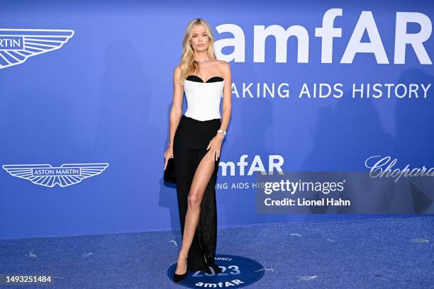 Frida Aasen attends the amfAR Cannes Gala 2023 Sponsored by Aston Martin at Hotel du Cap-Eden-Roc on May 25, 2023 in Cap d'Antibes, France.