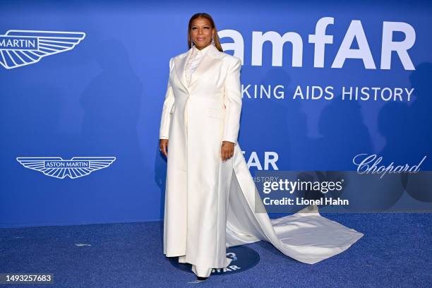 Queen Latifah attends the amfAR Cannes Gala 2023 Sponsored by Aston Martin at Hotel du Cap-Eden-Roc on May 25, 2023 in Cap d'Antibes, France.