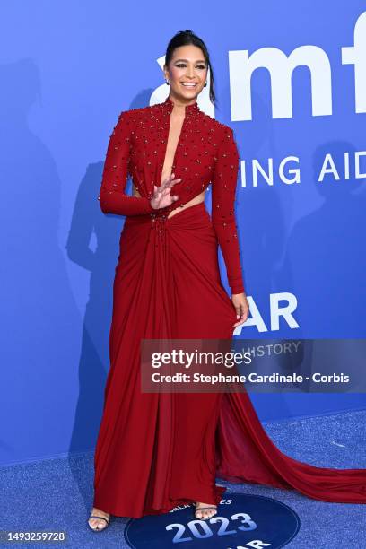 April Love Geary attend the amfAR Cannes Gala 2023 at Hotel du Cap-Eden-Roc on May 25, 2023 in Cap d'Antibes, France.