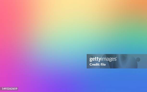 modern smooth gradient rainbow background - dawn stock illustrations