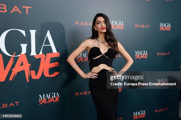 Lucia Rivera attends the presentation of the new collection of the prestigious Rabat jewelry, called 'Salvaje, which is presented in the brand's own...