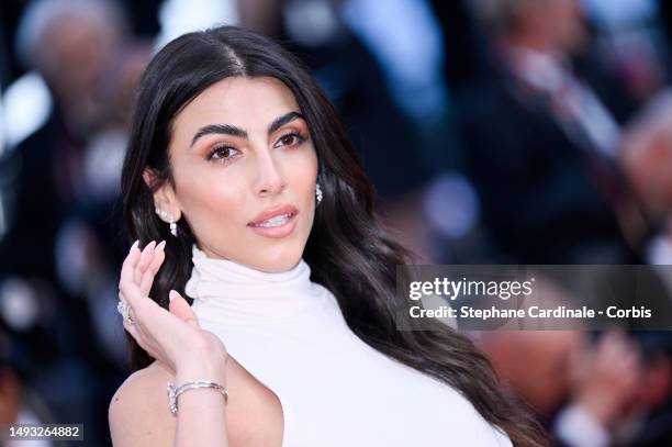 Giulia Salemi attends the "L'Ete Dernier " red carpet during the 76th annual Cannes film festival at Palais des Festivals on May 25, 2023 in Cannes,...