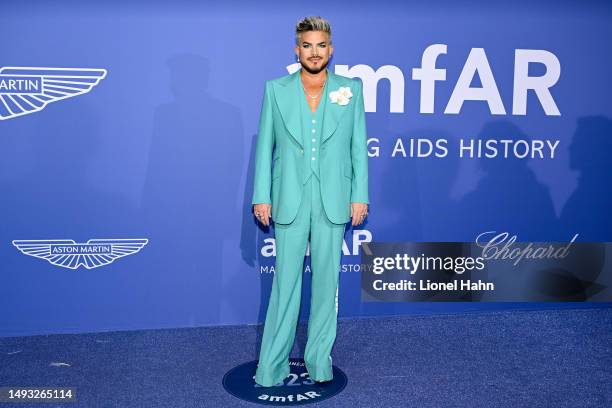 Adam Lambert attends the amfAR Cannes Gala 2023 Sponsored by Aston Martin at Hotel du Cap-Eden-Roc on May 25, 2023 in Cap d'Antibes, France.