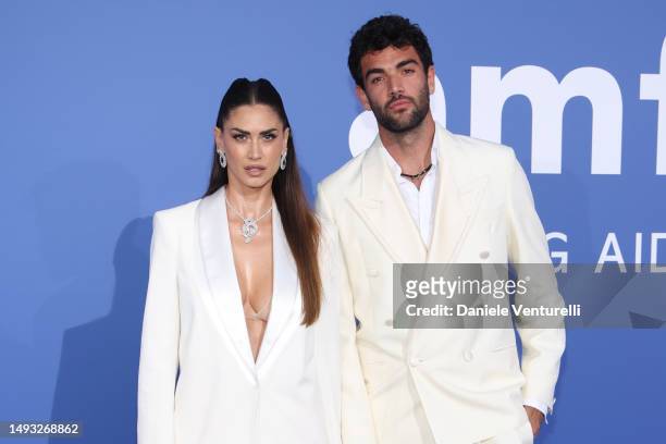 Melissa Satta and Matteo Berrettini attend the amfAR Cannes Gala 2023 at Hotel du Cap-Eden-Roc on May 25, 2023 in Cap d'Antibes, France.