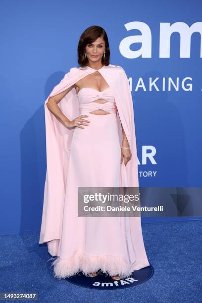 Helena Christensen attends the amfAR Cannes Gala 2023 at Hotel du Cap-Eden-Roc on May 25, 2023 in Cap d'Antibes, France.