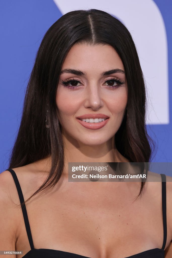Hande Inceoglu Hande Erçel attends the amfAR Cannes Gala 2023 at Hotel du... News ...