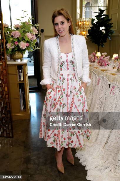 Princess Beatrice of York attends The Hill House Home UK launch dinner at The National Gallery on May 25, 2023 in London, England.