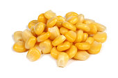 Stack of sweetcorn kernels