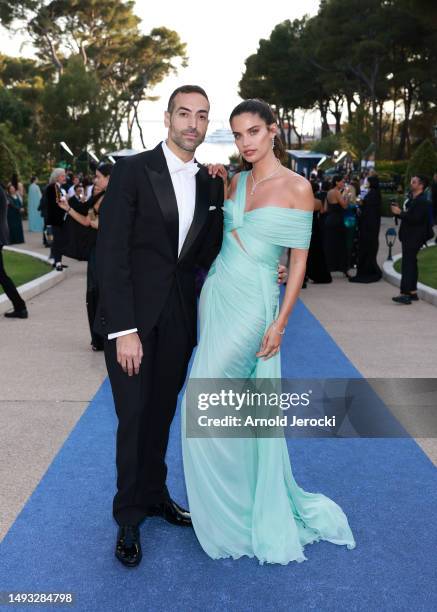 Mohammed Al Turki and Sara Sampaio attend amfAR Gala 2023 Presented by The Red Sea International Film Festival during The 76th Annual Cannes Film...