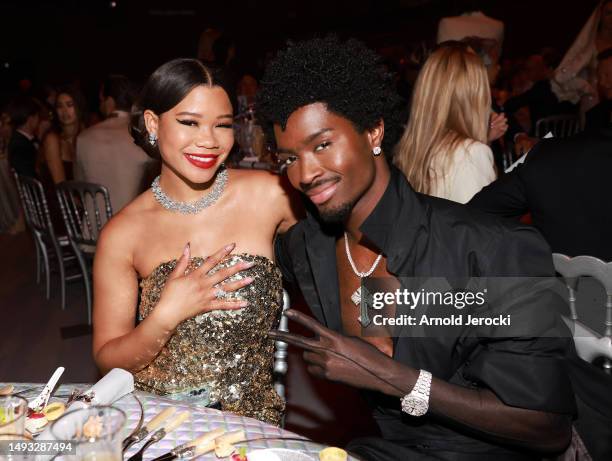 Storm Reid and Alton Mason attend amfAR Gala 2023 Presented by The Red Sea International Film Festival during The 76th Annual Cannes Film Festival on...