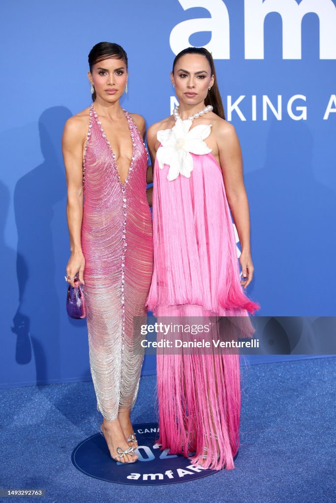 Camila Coelho and Patricia Bonaldi attend the amfAR Cannes Gala 2023