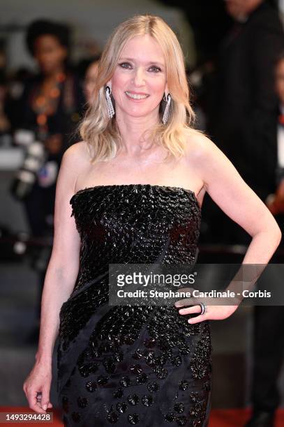 Léa Drucker attends the "L'Ete Dernier " red carpet during the 76th annual Cannes film festival at Palais des Festivals on May 25, 2023 in Cannes,...
