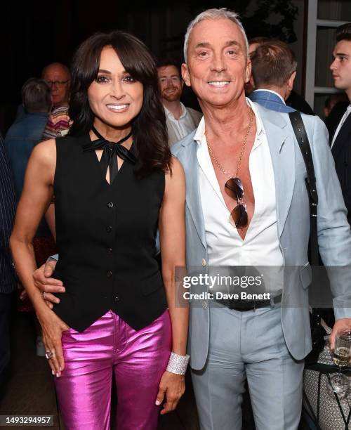 Jackie St Clair and Bruno Tonioli attend the "Aspects of Love" opening night post-show party at Theatre Royal on May 25, 2023 in London, England.