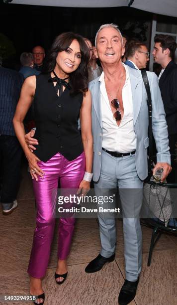 Jackie St Clair and Bruno Tonioli attend the "Aspects of Love" opening night post-show party at Theatre Royal on May 25, 2023 in London, England.