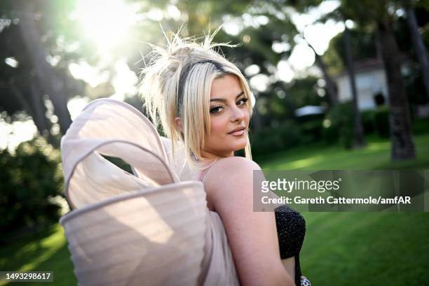 Bebe Rexha attends the amfAR Cannes Gala 2023 at Hotel du Cap-Eden-Roc on May 25, 2023 in Cap d'Antibes, France.