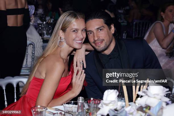 Petra Nemcova and Benjamin Larretche attend the amfAR Cannes Gala 2023 at Hotel du Cap-Eden-Roc on May 25, 2023 in Cap d'Antibes, France.