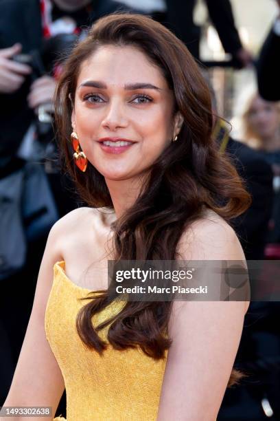 Aditi Rao Hydari attends the "L'Ete Dernier " red carpet during the 76th annual Cannes film festival at Palais des Festivals on May 25, 2023 in...