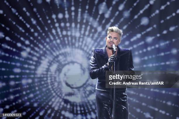 Adam Lambert attends the amfAR Cannes Gala 2023 at Hotel du Cap-Eden-Roc on May 25, 2023 in Cap d'Antibes, France.